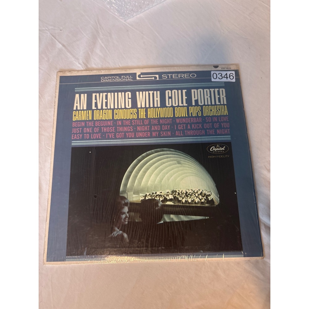 Capitol Records An Evening With Cole Porter Vinyl LP 12" Blue Good Stereo SW1805